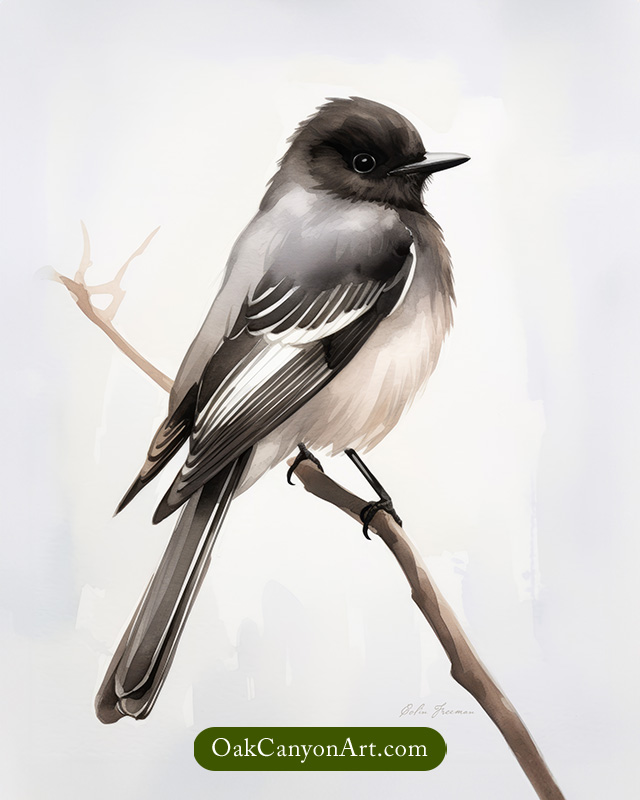 The Charismatic Black Phoebe: A Dance of Elegance in Nature