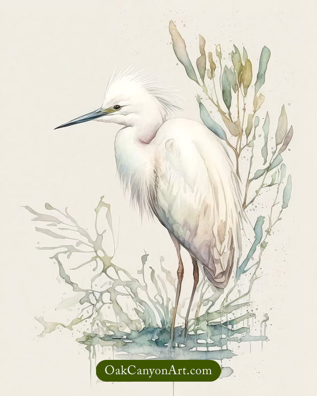 Snowy Egrets: Elegance in the White